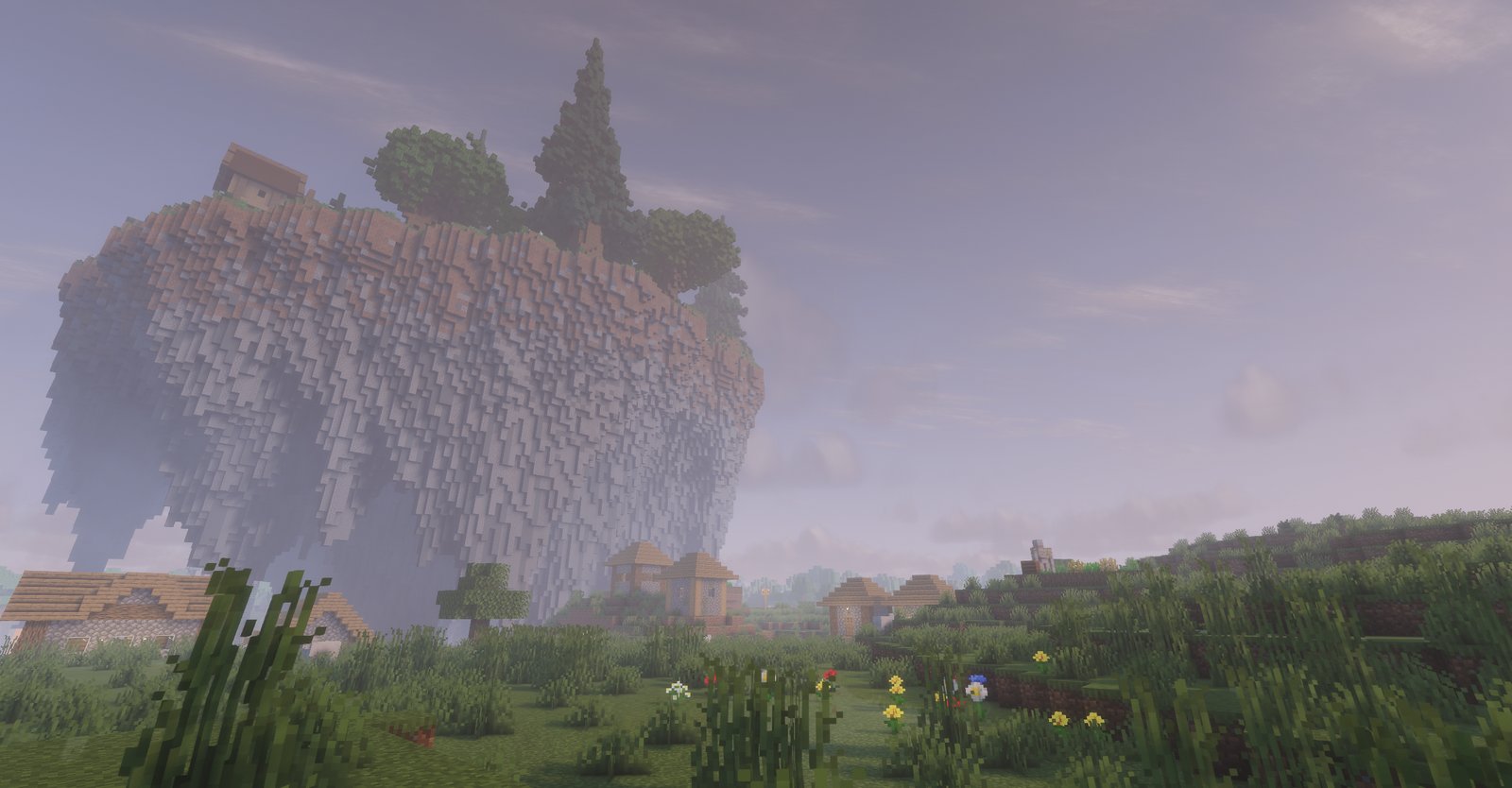 A cliffside village on Aldura